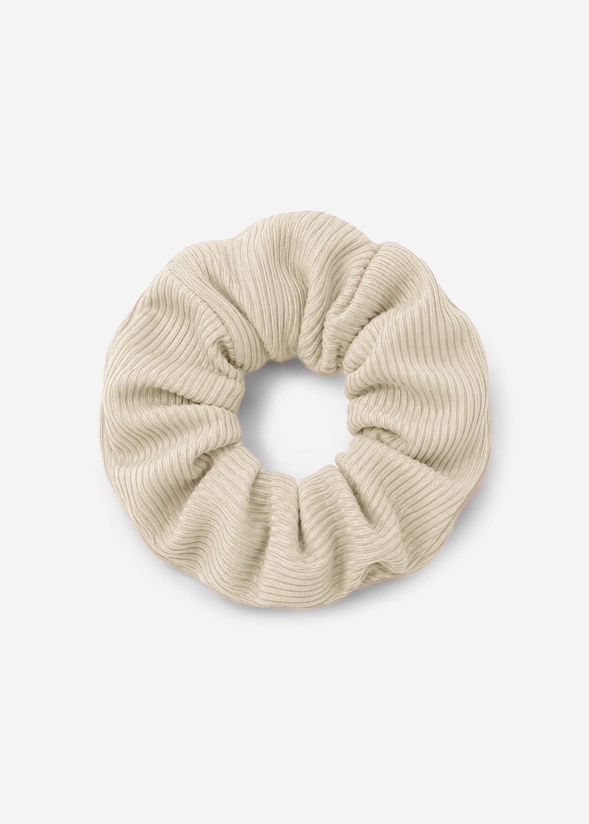 Gerippter Scrunchie  - offwhite