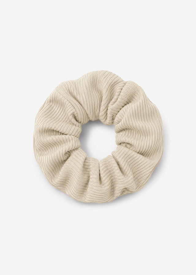 Gerippter Scrunchie  - offwhite