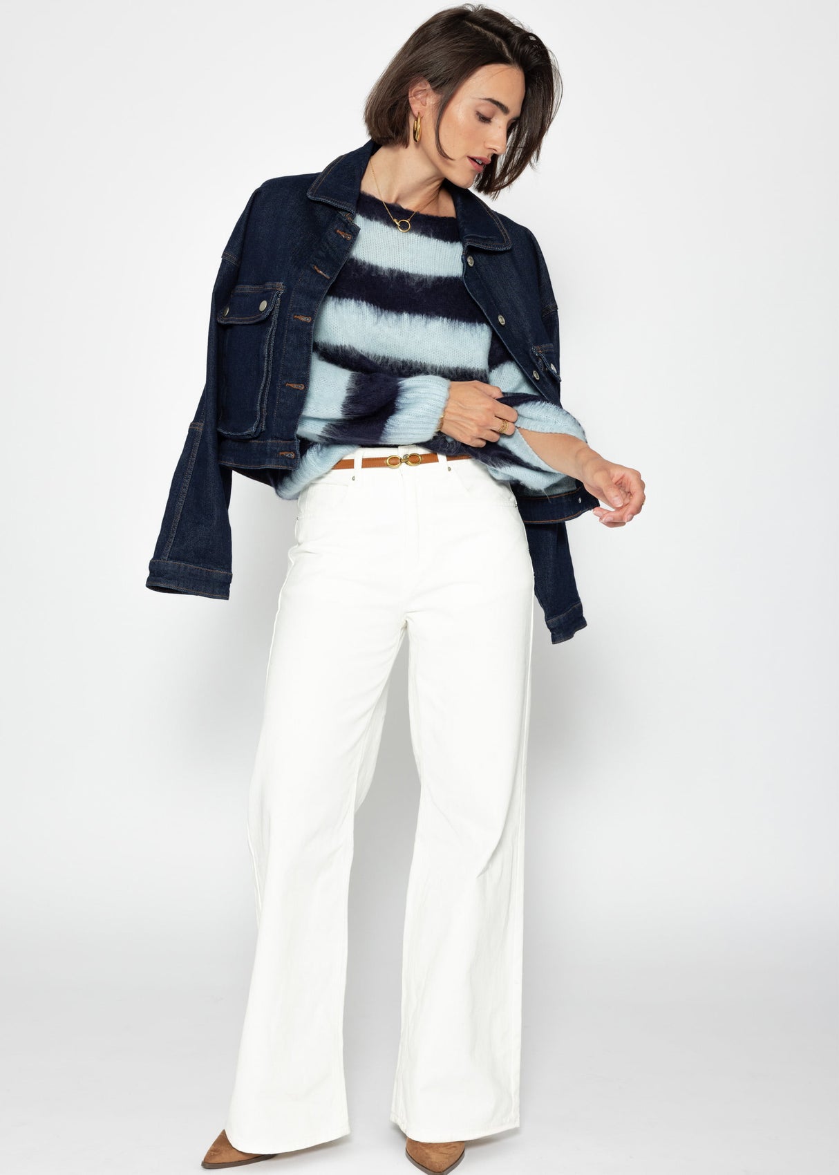 Striped sweater - blue -bright blue