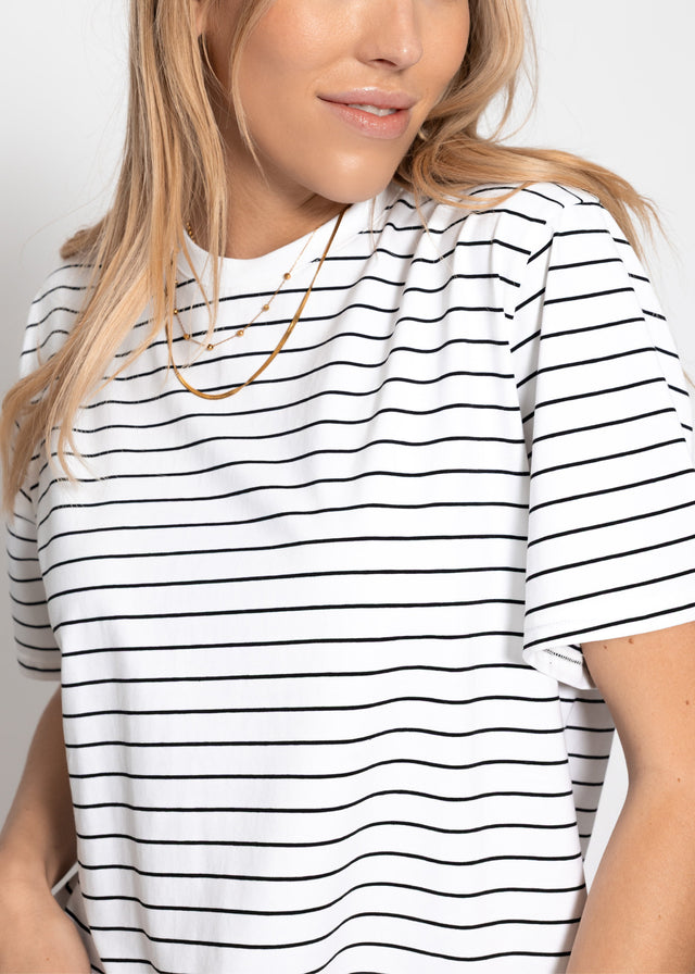 Striped T-shirt - off-white