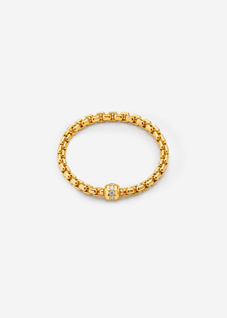 Gliederarmband mit funkelndem Detail - gold by SASSYCLASSY