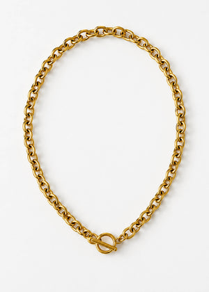 Gliederarmband mit T - Verschluss - gold