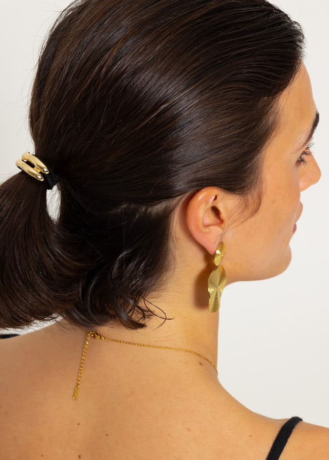Haargummi mit goldfarbenem Detail - gold