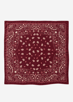 Halstuch mit allover Paisley-Print - burgundy