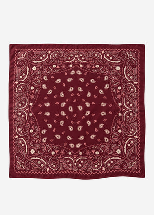 Halstuch mit allover Paisley-Print - burgundy