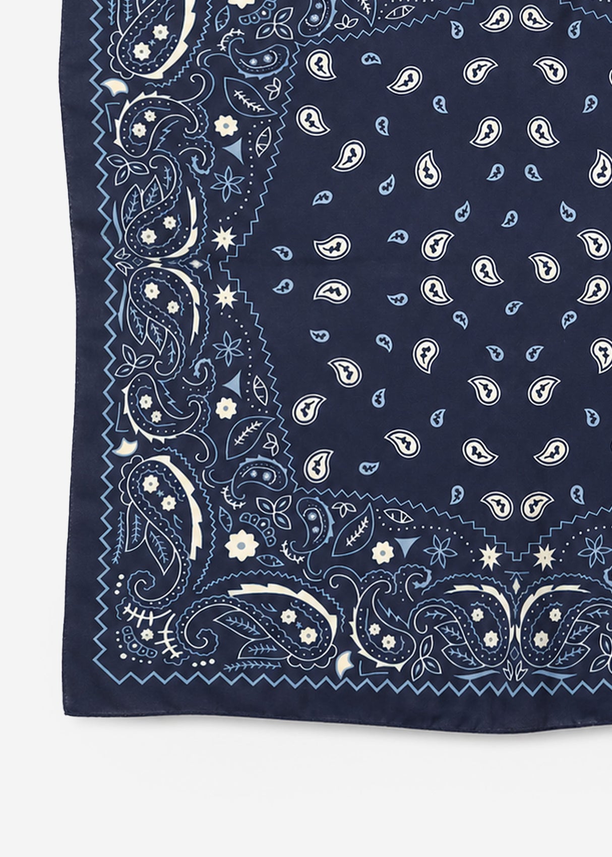 Halstuch mit allover Paisley-Print - dunkelblau