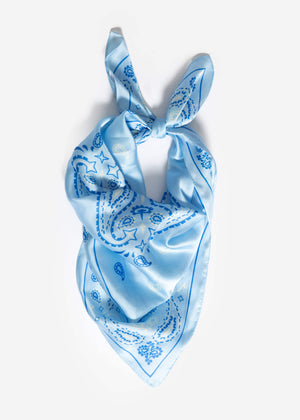 Halstuch mit Bandana-Print - blau