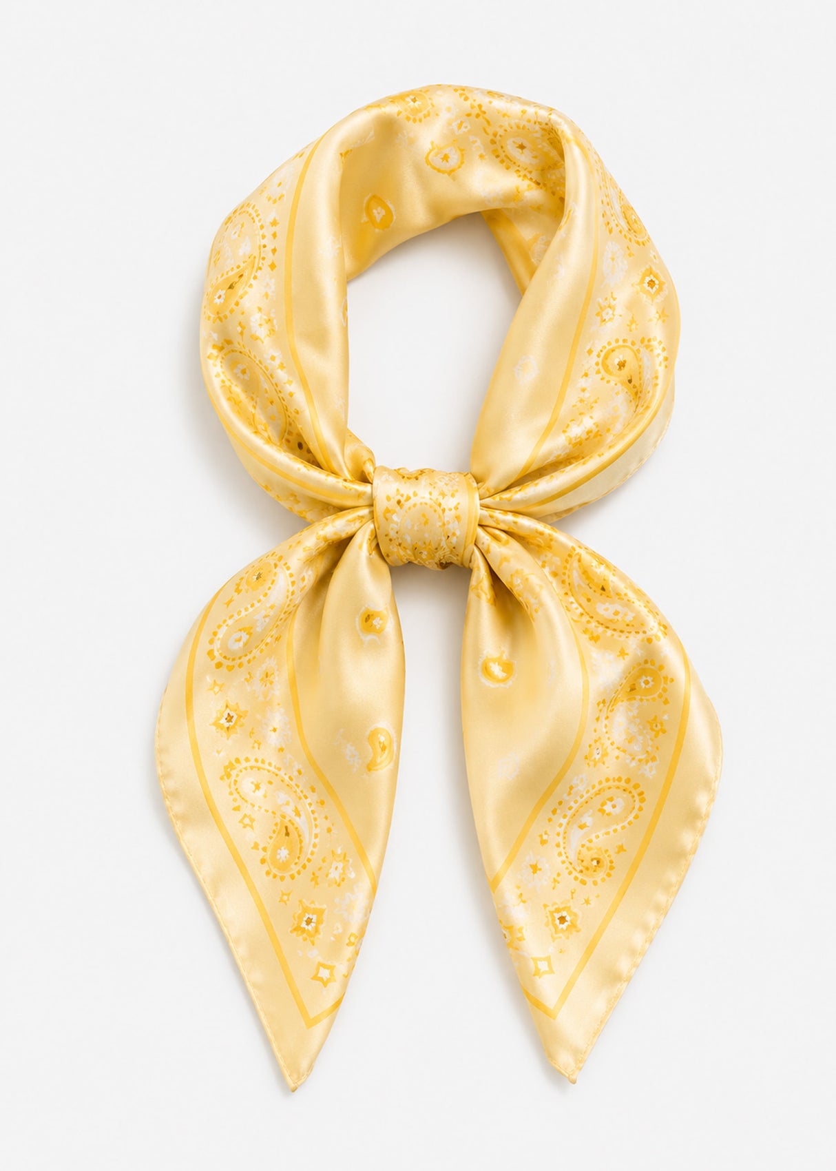Halstuch mit Bandana-Print - gelb