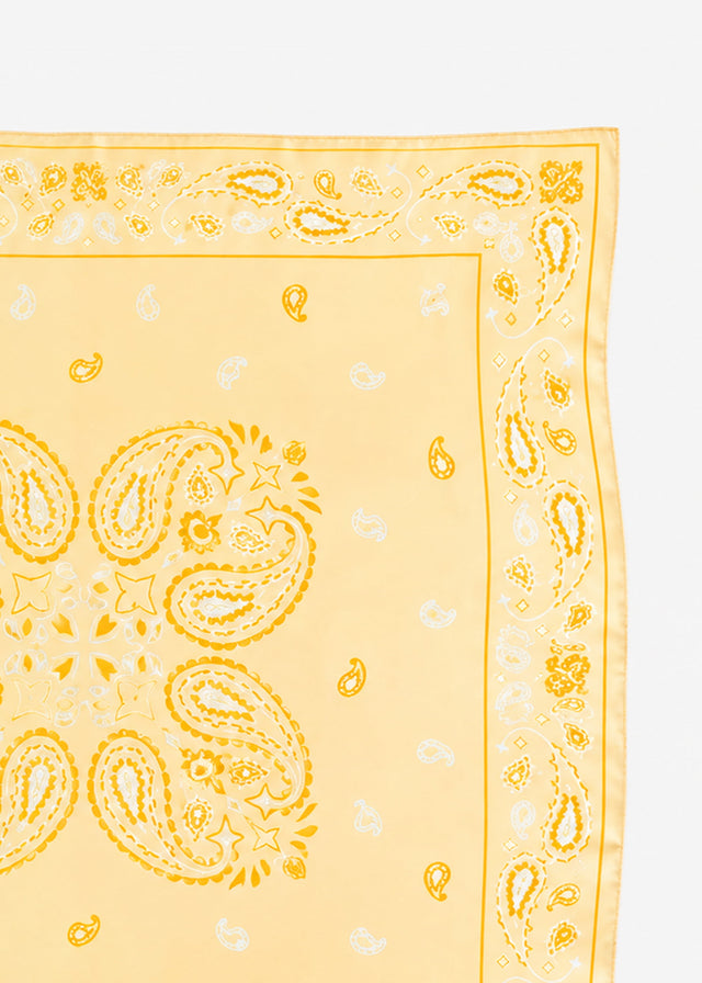Neckerchief with bandana print - yellow