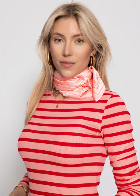 Neckerchief with bandana print - rose