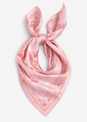 Halstuch mit Bandana-Print - rosa