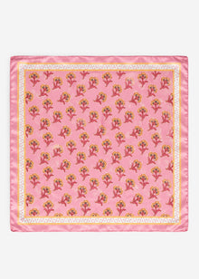 Halstuch mit Blümchen-Print - rosa
