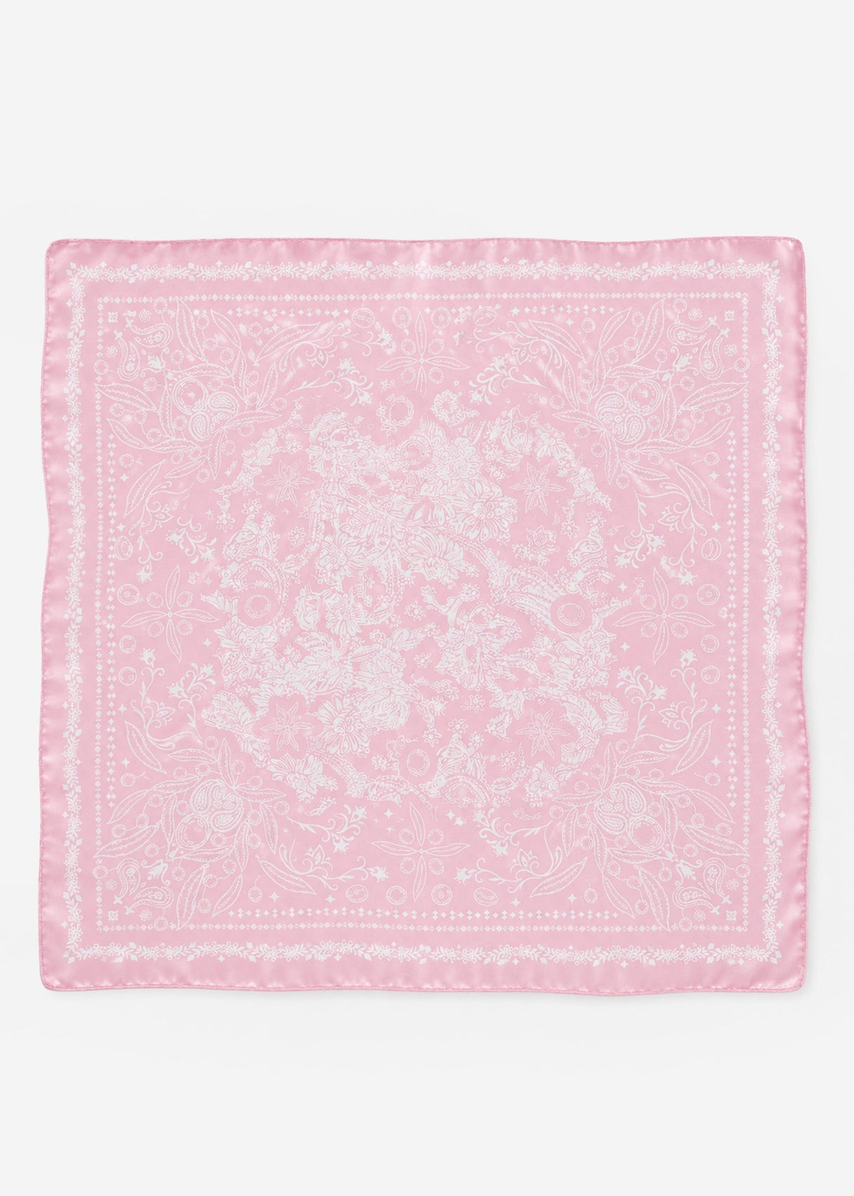 Halstuch mit Blütenprint - rosa