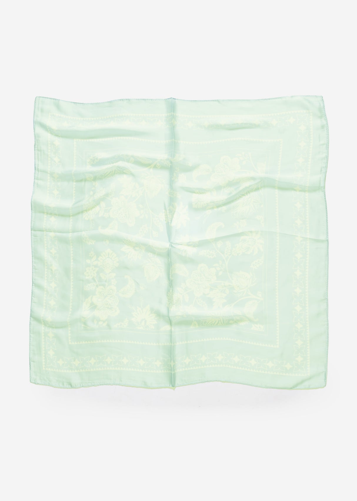 Halstuch mit Blumenmuster - grün