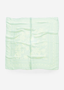 Halstuch mit Blumenmuster - grün