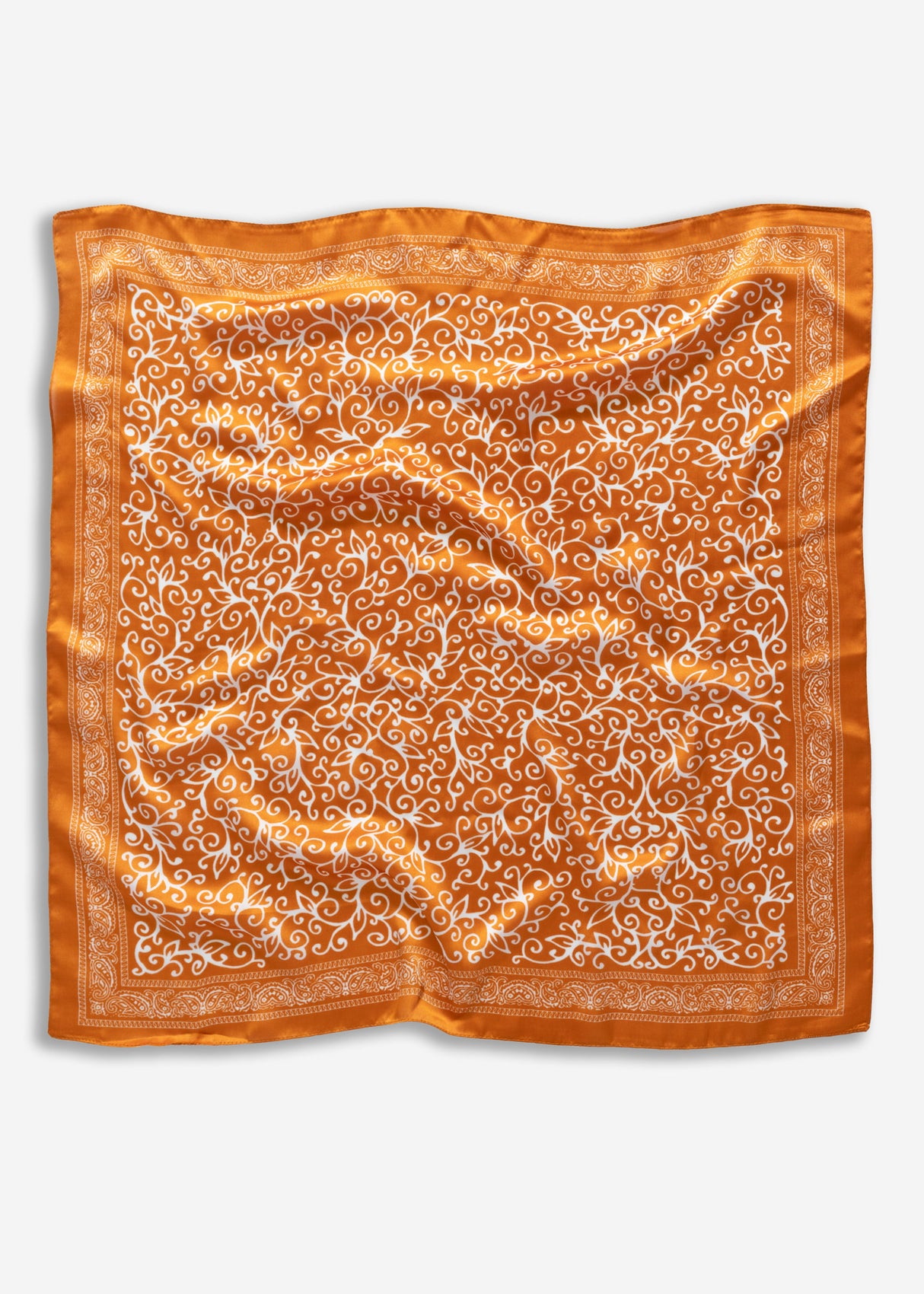 Neck towel with filigree print - orange