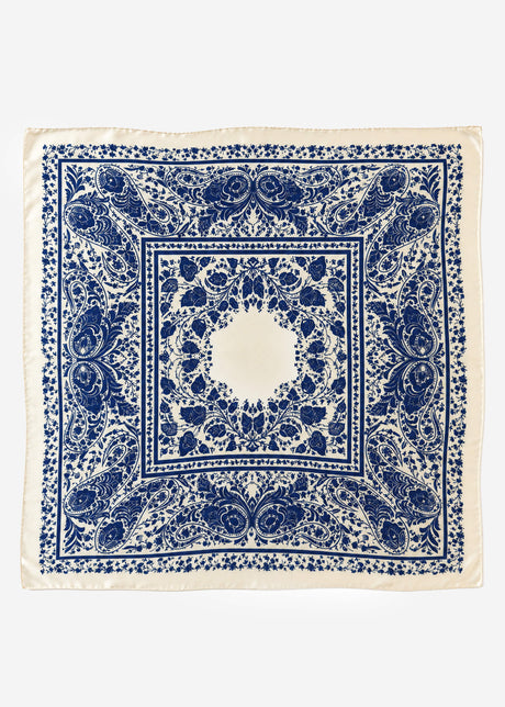 Halstuch mit floraler Musterung - blau by SASSYCLASSY