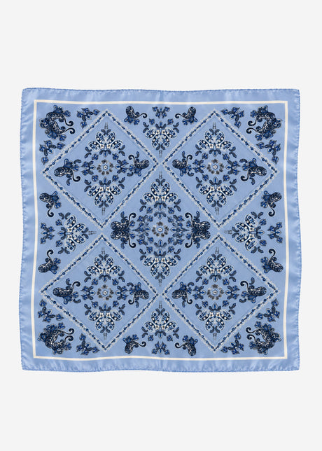 Halstuch mit geometrischem Ornament-Print  - blau von SASSYCLASSY
