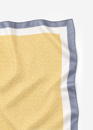 Neckerchief with houndstooth pattern - yellow