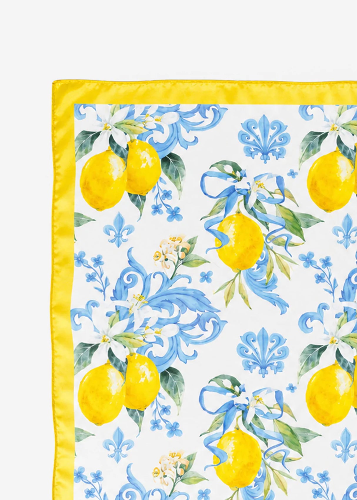 Halstuch mit Lemon-Print - gelb