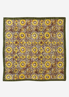 Halstuch mit Mosaik-Print - khaki