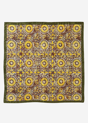 Halstuch mit Mosaik-Print - khaki