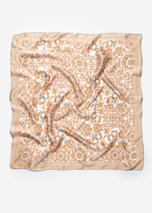 Halstuch mit Ornamentdesign - beige