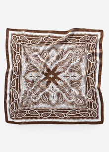 Halstuch mit Paisley-Print - dunkelbraun