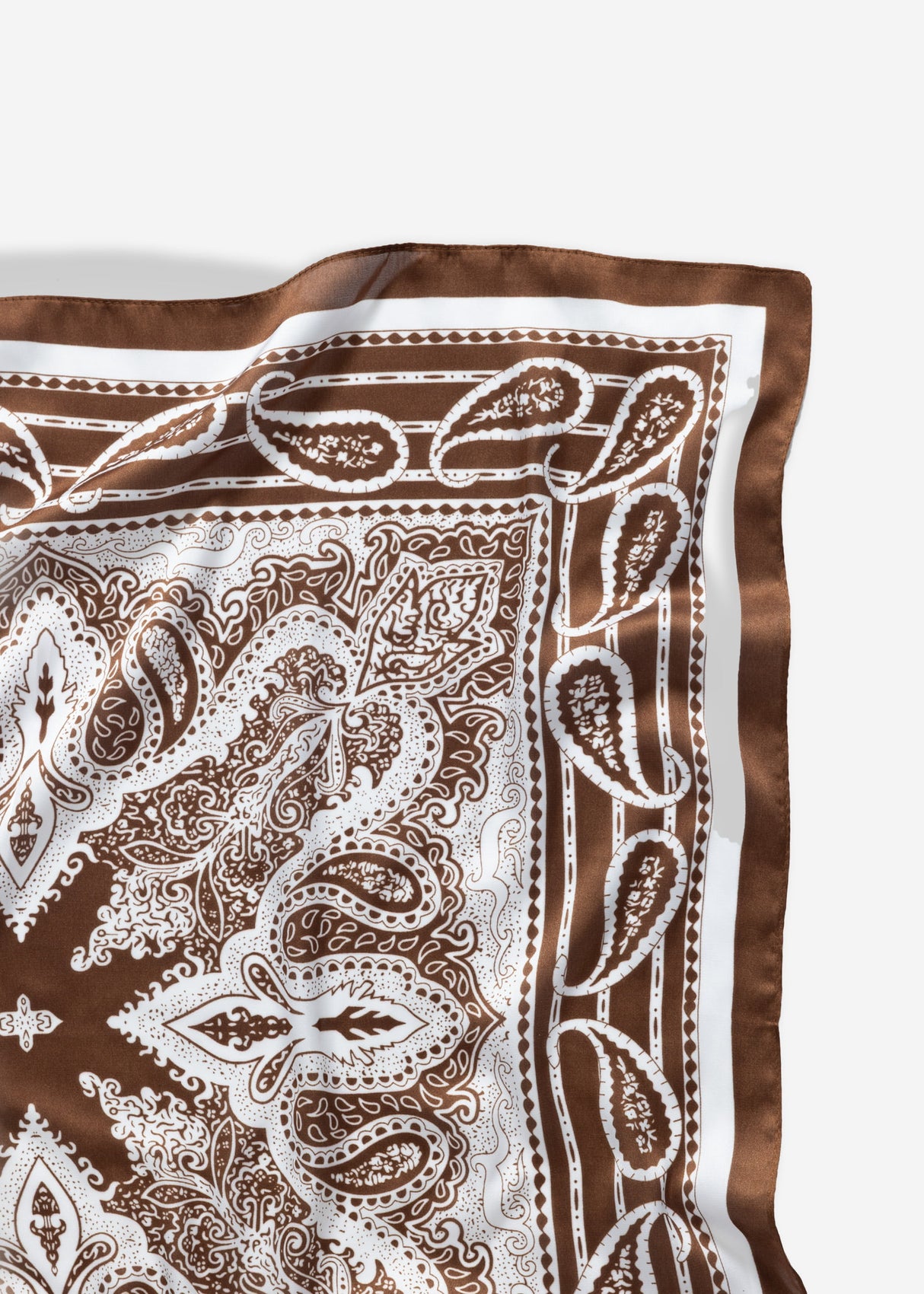 Halstuch mit Paisley-Print - dunkelbraun
