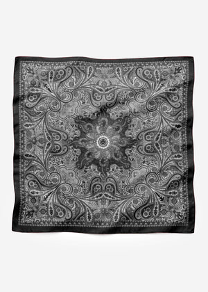 Halstuch mit Paisley-Print - schwarz