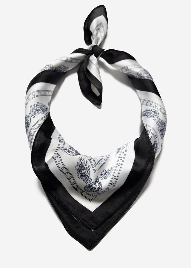 Halstuch mit Paisley-Print - weiß