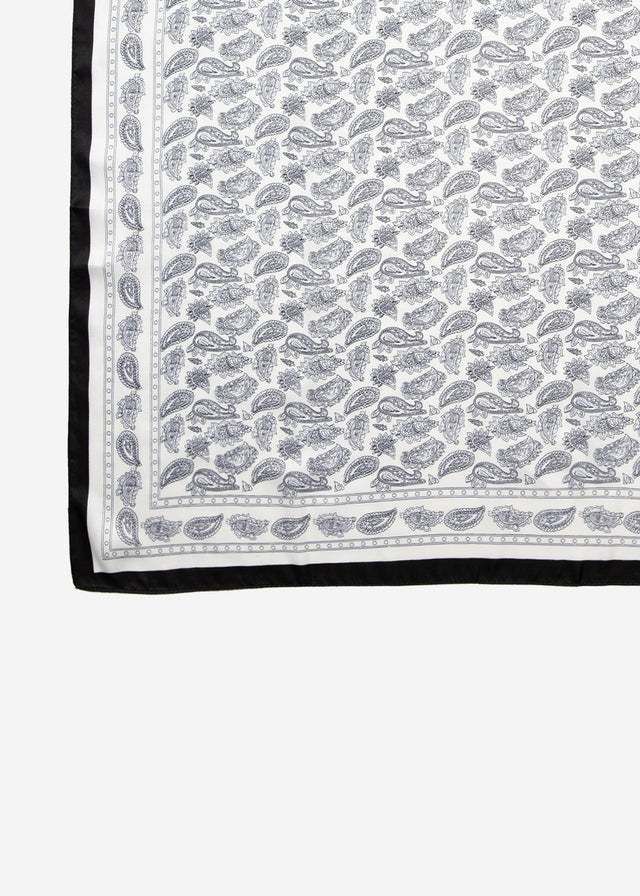 Halstuch mit Paisley-Print - weiß
