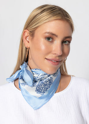 Halstuch mit Paisleymuster - blau