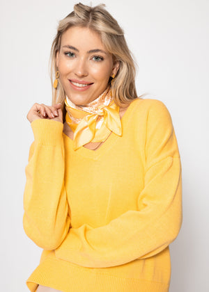 Halstuch mit Paisleymuster - gelb