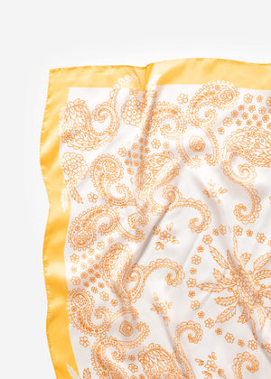 Halstuch mit Paisleymuster - gelb