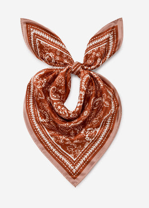 Halstuch mit Paisleymuster - orange