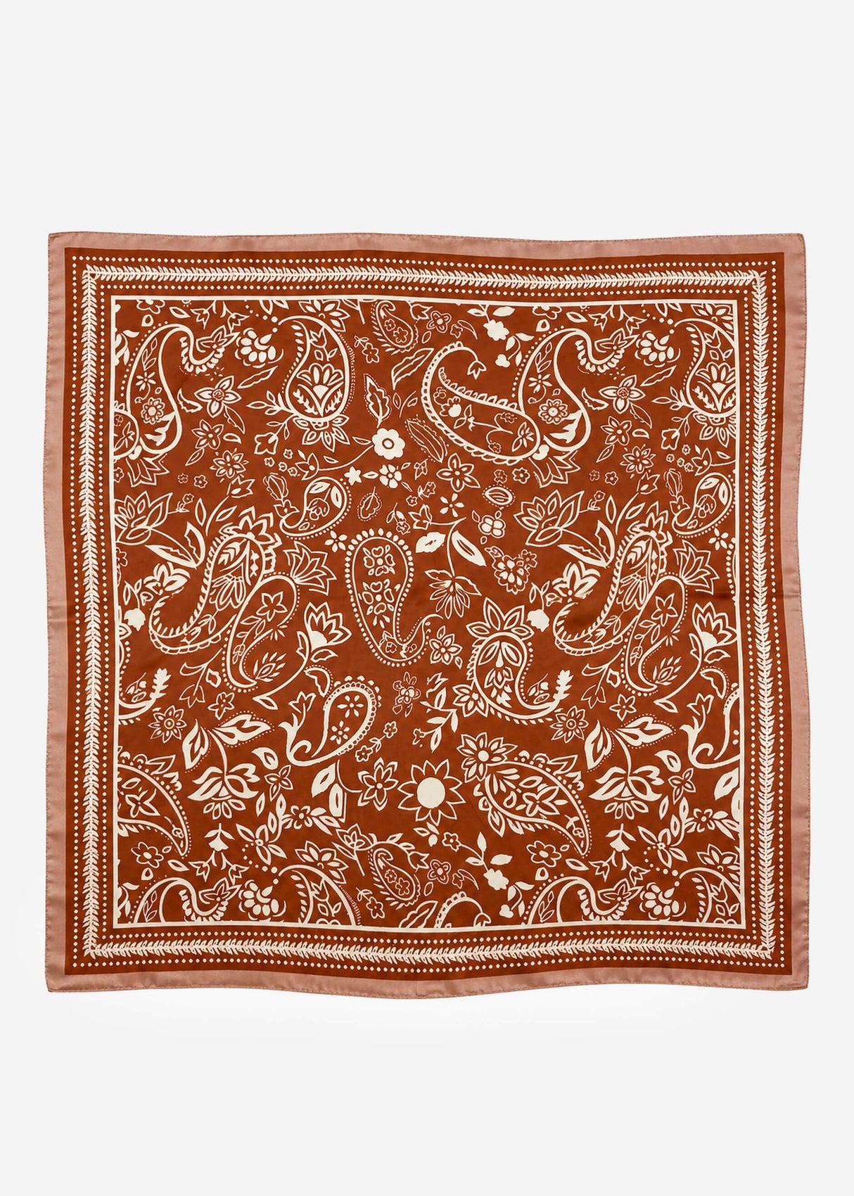 Halstuch mit Paisleymuster - orange