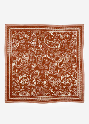 Halstuch mit Paisleymuster - orange