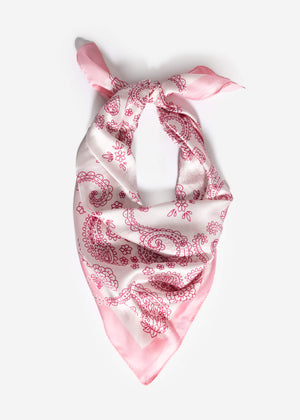 Halstuch mit Paisleymuster - rosa