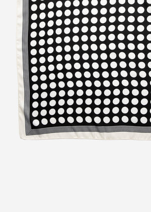 Halstuch mit Polka Dots - schwarz