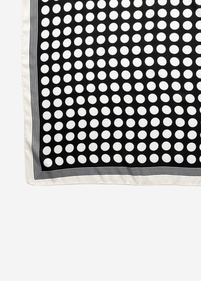 Halstuch mit Polka Dots - schwarz