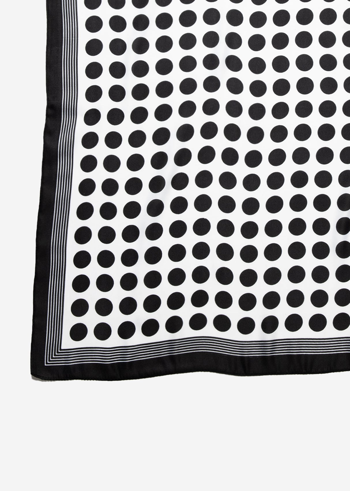 Polka Dot Scarf - White