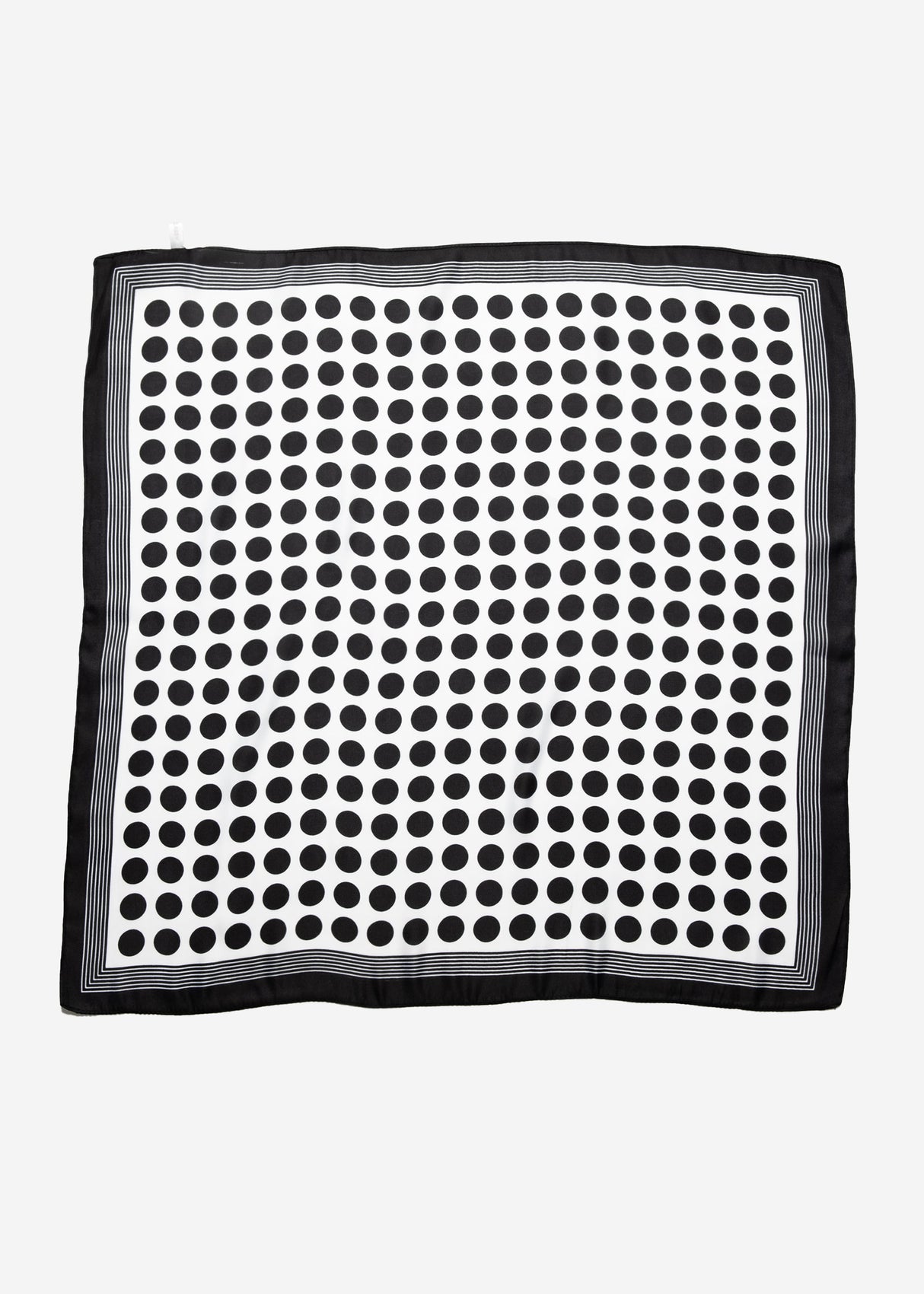 Polka Dot Scarf - White