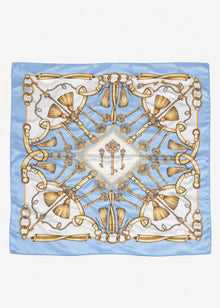 Halstuch mit Print - blau