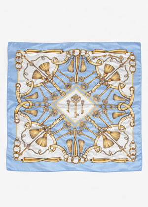 Halstuch mit Print - blau