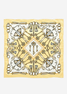 Halstuch mit Print - gelb