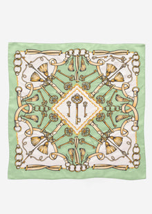 Halstuch mit Print - hellgrün