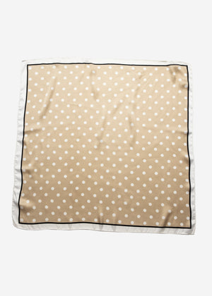Halstuch mit Pünktchen - beige