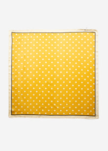 Polka dot scarf - yellow