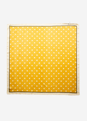 Polka dot scarf - yellow
